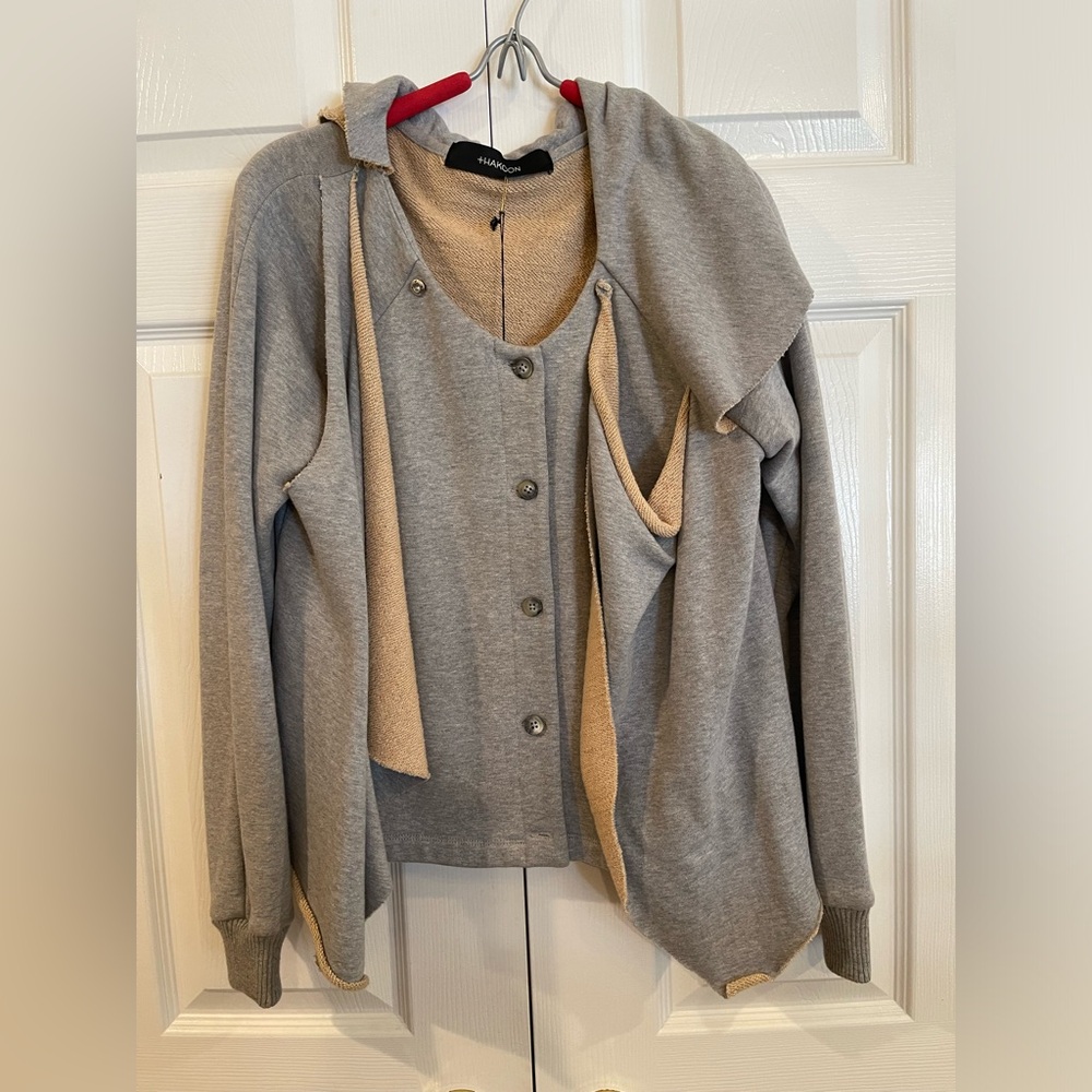 NWT thakoon ruffles sweatshirt cardigan